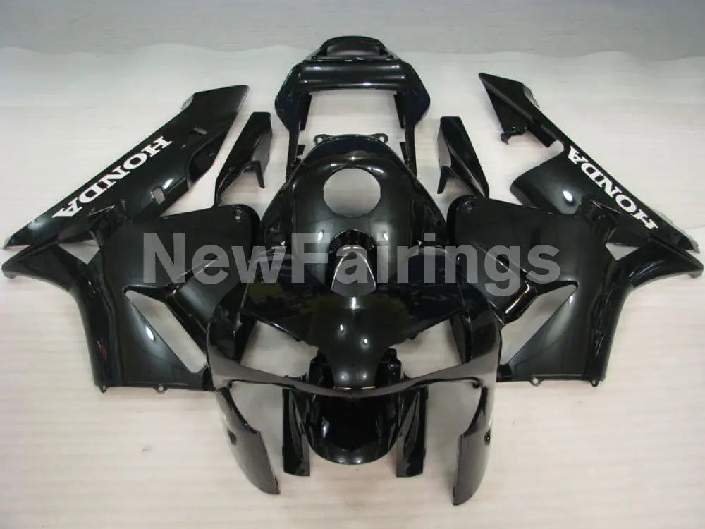 All Black with white decals Factory Style - CBR600RR 03-04