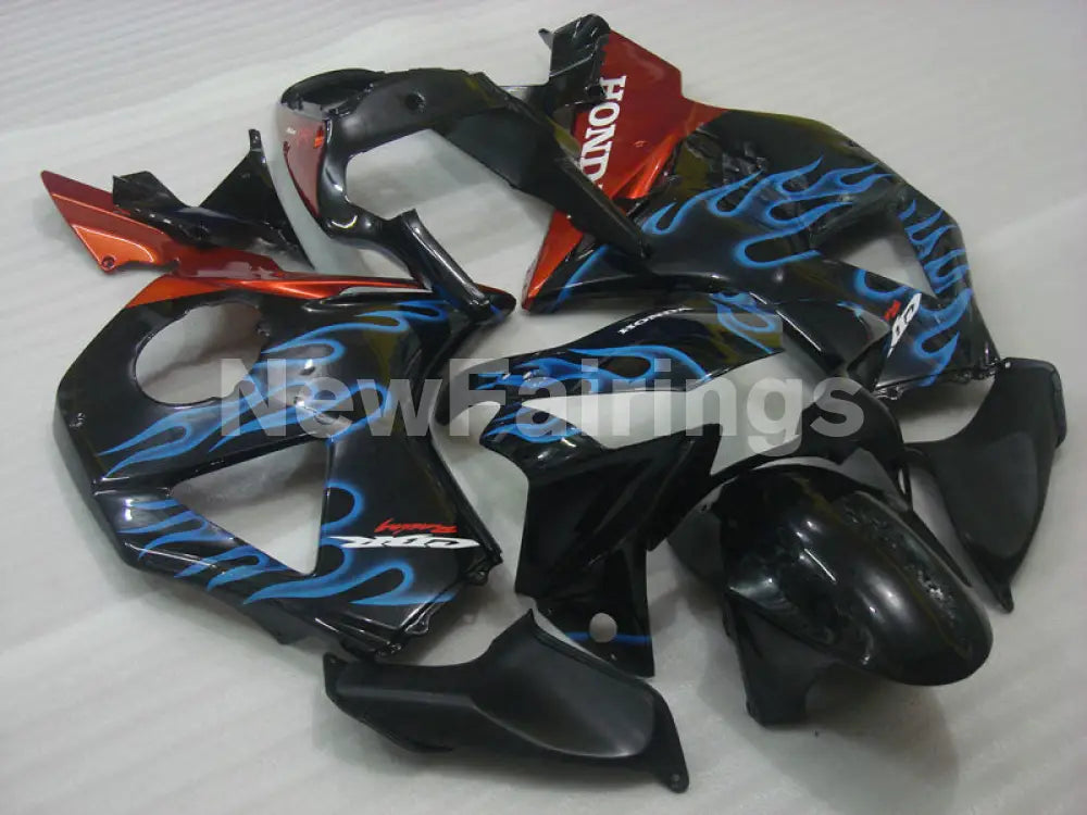 Black and Blue Flame - CBR 954 RR 02-03 Fairing Kit -