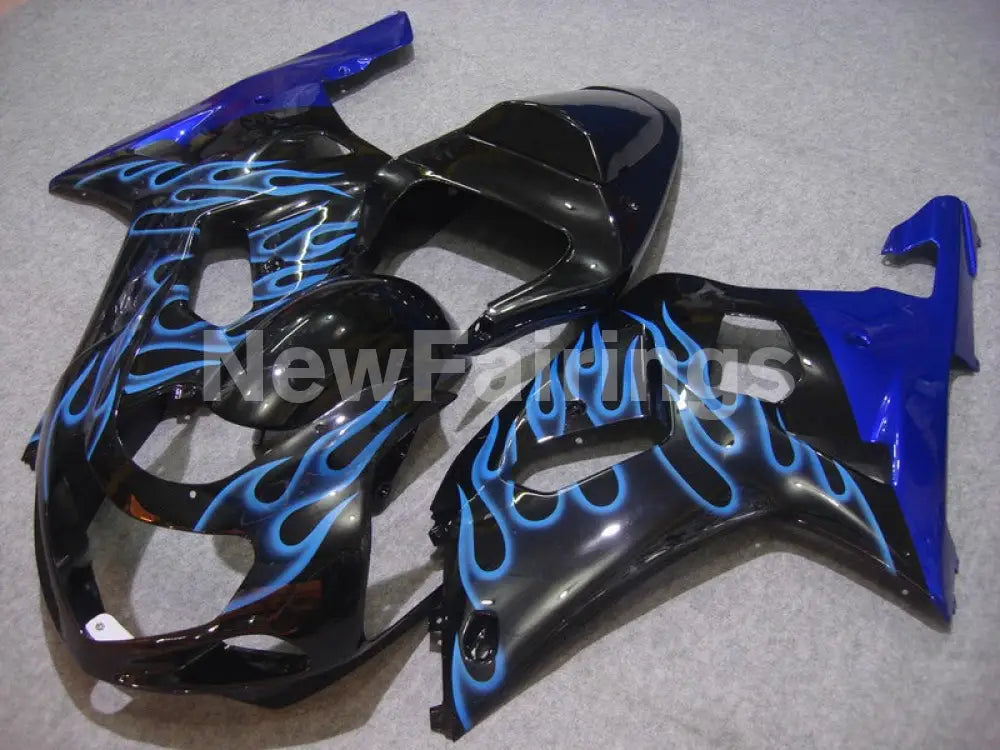 Black and Blue Flame - GSX-R600 01-03 Fairing Kit - Vehicles