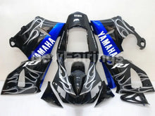 Charger l&#39;image dans la galerie, Black and Blue Flame - YZF-R1 00-01 Fairing Kit - Vehicles