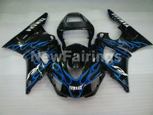 Charger l&#39;image dans la galerie, Black and Blue Flame - YZF-R1 98-99 Fairing Kit - Vehicles