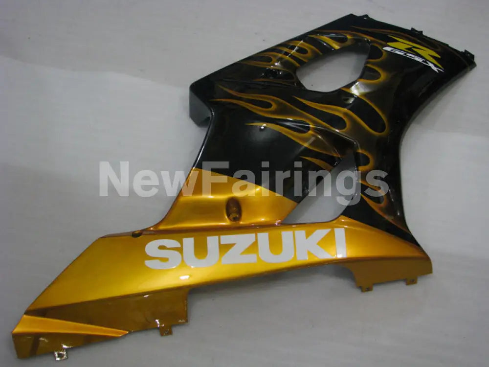 Black and Golden Flame - GSX - R1000 03 - 04 Fairing Kit