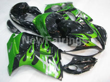 Load image into Gallery viewer, Black and Green Flame - GSX1300R Hayabusa 08-20 Fairing Kit