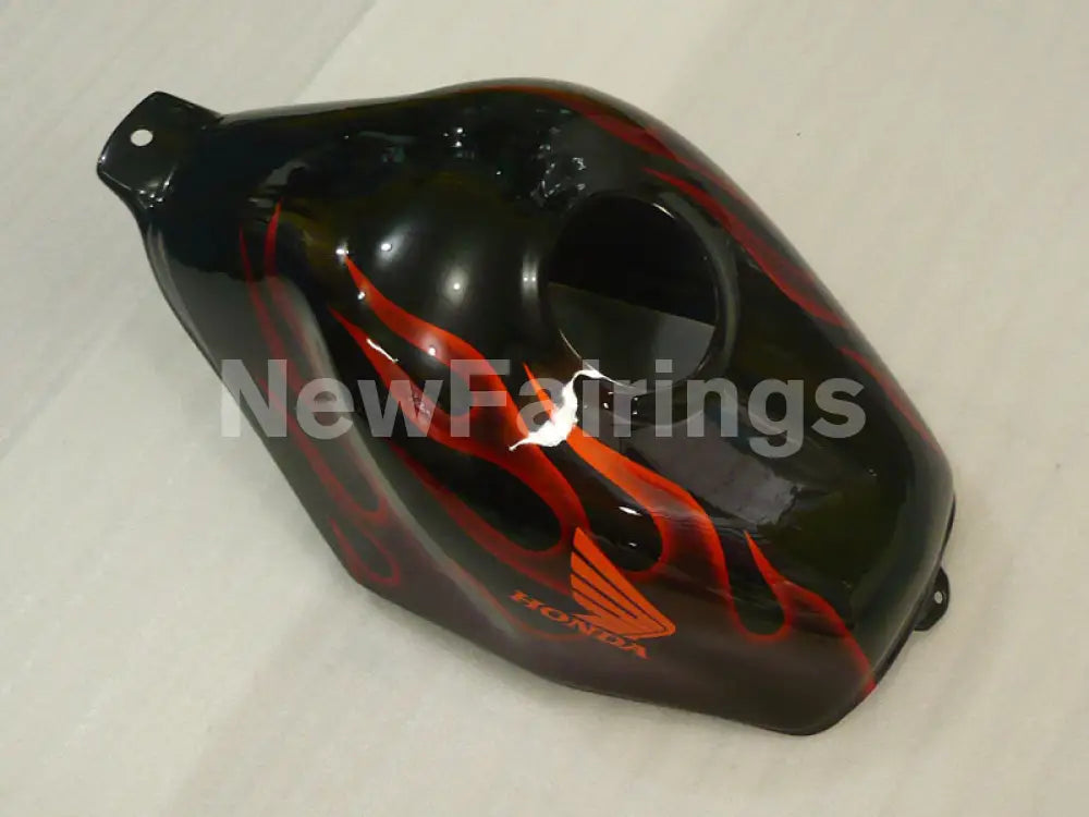 Black and Orange Flame - CBR600 F2 91-94 Fairing Kit -