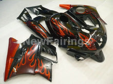 Load image into Gallery viewer, Black and Orange Flame - CBR600 F2 91-94 Fairing Kit -