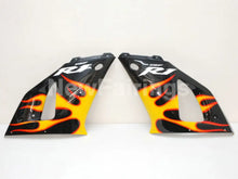 Charger l&#39;image dans la galerie, Black and Orange Flame - YZF-R1 00-01 Fairing Kit