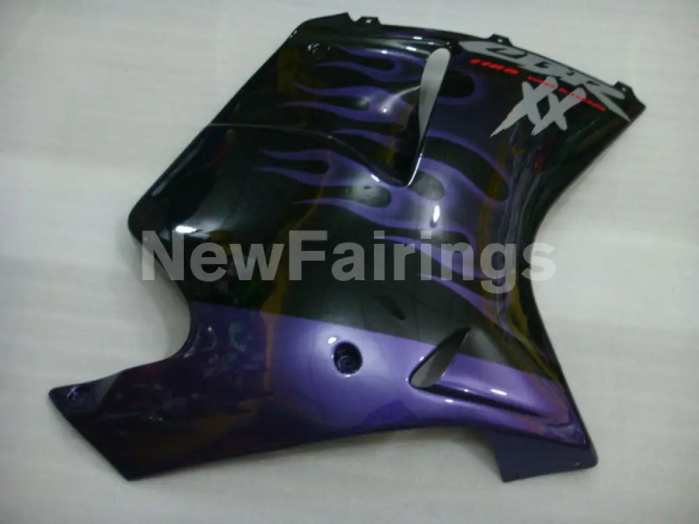 Black and Purple Flame - CBR 1100 XX 96-07 Fairing Kit -