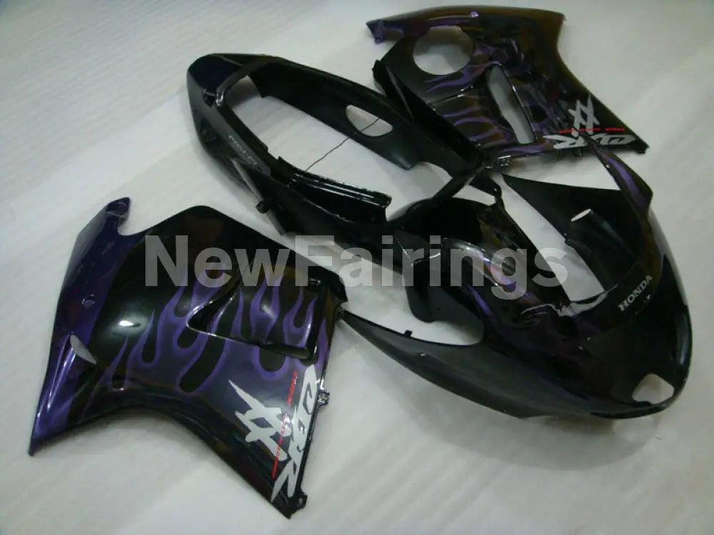 Black and Purple Flame - CBR 1100 XX 96-07 Fairing Kit -