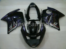 Charger l&#39;image dans la galerie, Black and Purple Flame - CBR 1100 XX 96-07 Fairing Kit -