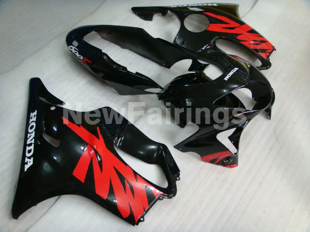 Black and Red Factory Style - CBR600 F4 99-00 Fairing Kit -