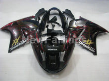 Charger l&#39;image dans la galerie, Black and Red Flame - CBR 1100 XX 96-07 Fairing Kit -