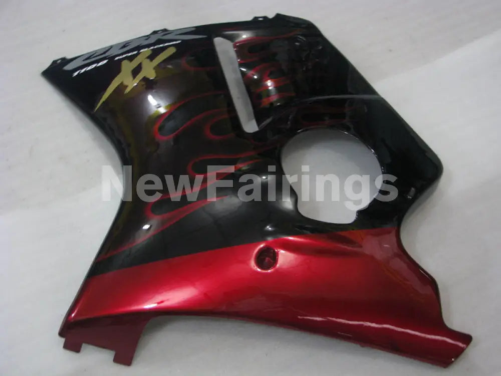 Black and Red Flame - CBR 1100 XX 96-07 Fairing Kit -