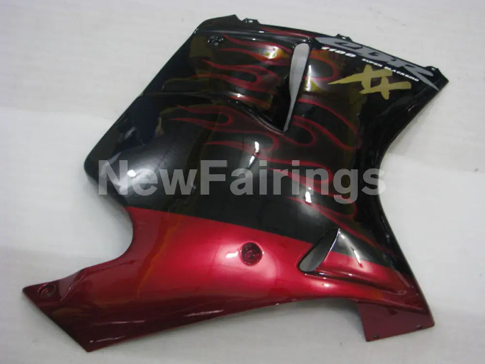 Black and Red Flame - CBR 1100 XX 96-07 Fairing Kit -