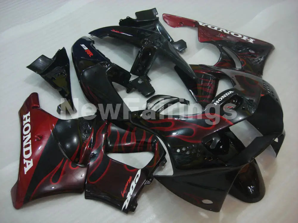 Black and Red Flame - CBR 919 RR 98-99 Fairing Kit -