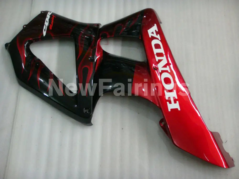 Black and Red Flame - CBR 929 RR 00-01 Fairing Kit -