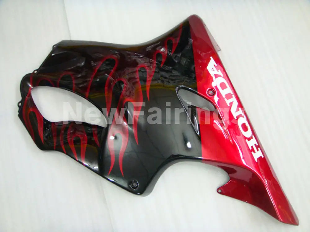 Black and Red Flame - CBR600 F4 99-00 Fairing Kit - Vehicles