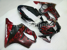 Charger l&#39;image dans la galerie, Black and Red Flame - CBR600 F4 99-00 Fairing Kit - Vehicles