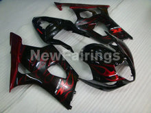 Charger l&#39;image dans la galerie, Black and Red Flame - GSX - R1000 03 - 04 Fairing Kit