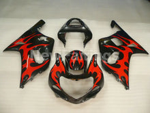 Load image into Gallery viewer, Black and Red Flame - GSX-R600 01-03 Fairing Kit - Vehicles