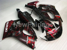 Load image into Gallery viewer, Black and Red Flame - GSX-R600 96-00 Fairing Kit - Vehicles