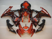 Charger l&#39;image dans la galerie, Black and Red Flame - GSX-R750 06-07 Fairing Kit Vehicles &amp;