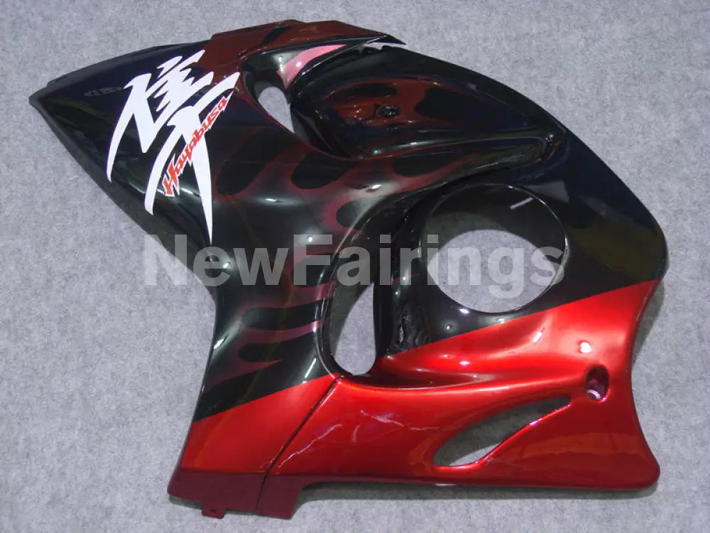 Black and Red Flame - GSX1300R Hayabusa 08-20 Fairing Kit