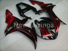 Load image into Gallery viewer, Black and Red Flame - YZF-R1 02-03 Fairing Kit - Vehicles &amp;