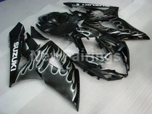 Charger l&#39;image dans la galerie, Black and Silver Flame - GSX - R1000 05 - 06 Fairing Kit