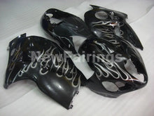 Charger l&#39;image dans la galerie, Black and Silver Flame - GSX1300R Hayabusa 99-07 Fairing