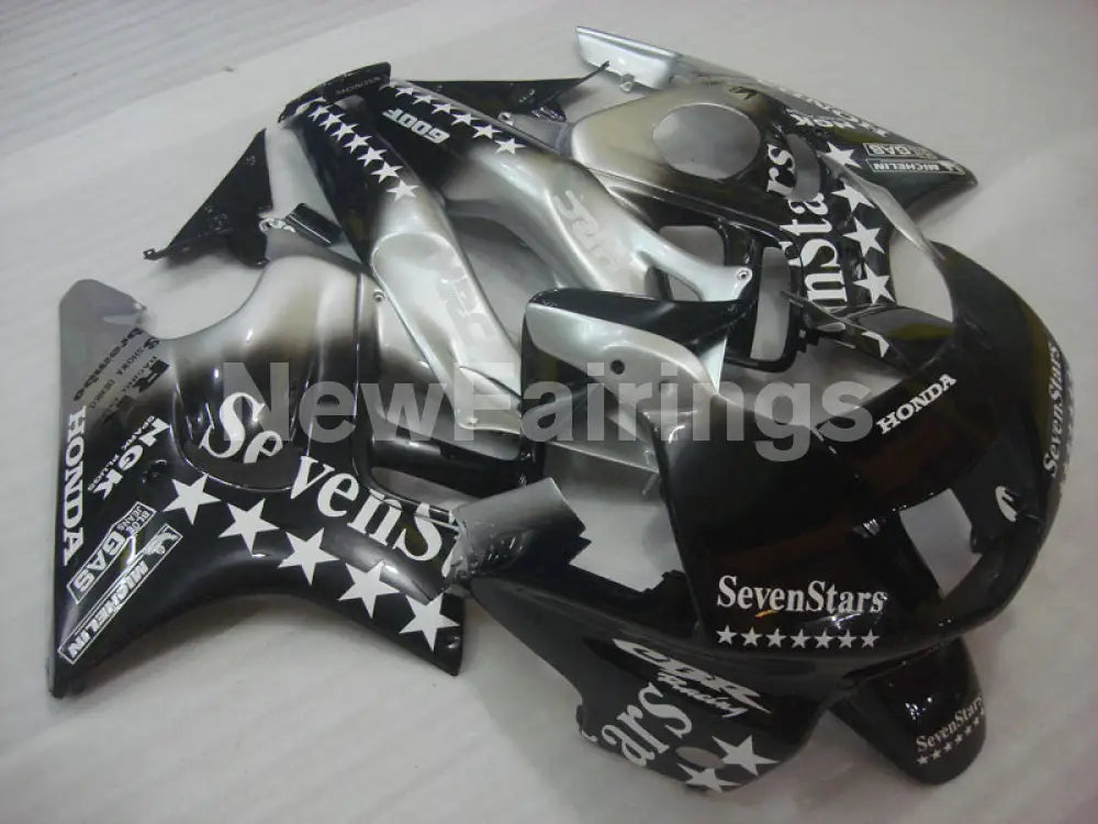 Black and Silver SevenStars - CBR600 F3 95-96 Fairing Kit -