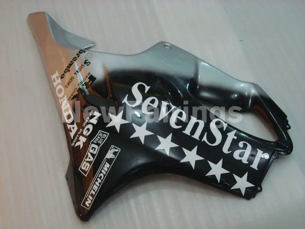 Black and Silver SevenStars - CBR600 F4 99-00 Fairing Kit -