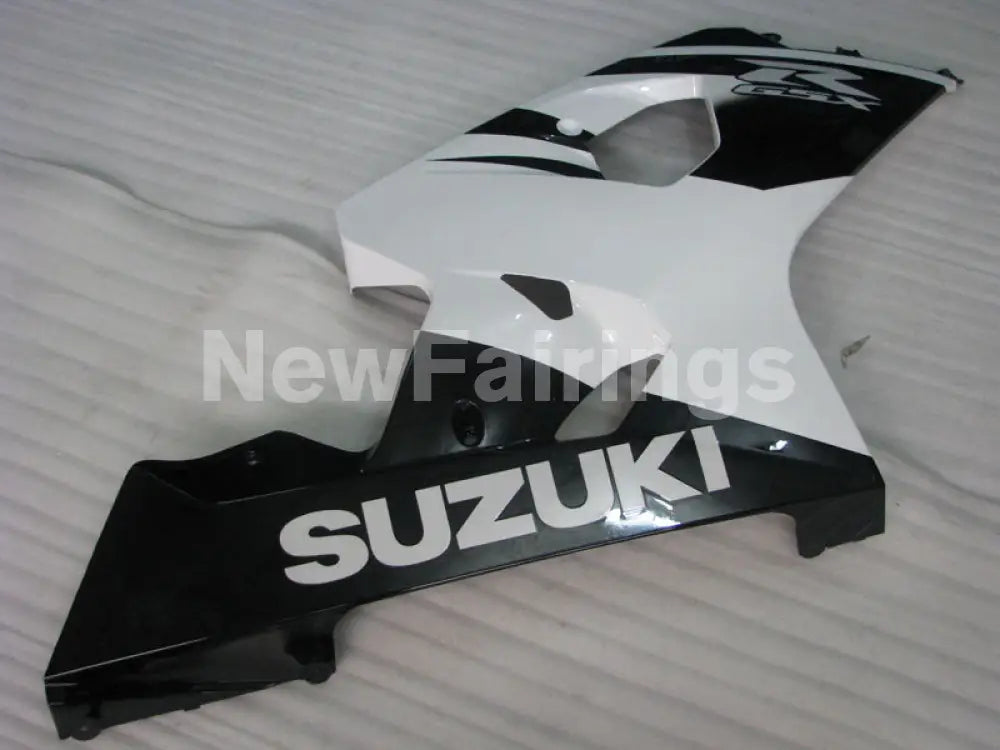 Black and White Factory Style - GSX-R600 04-05 Fairing Kit -