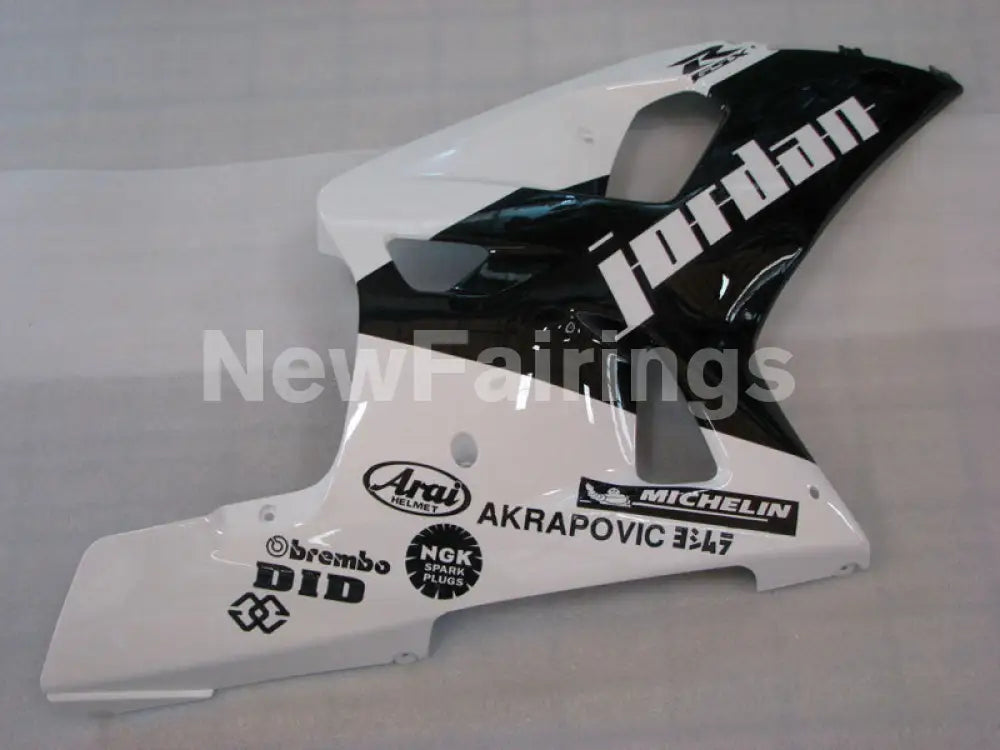 Black and White Jordan - GSX-R750 00-03 Fairing Kit