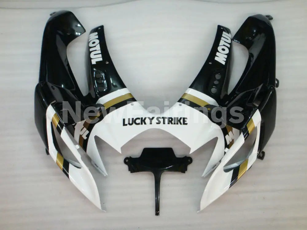 Black and White Lucky Strike - GSX-R600 06-07 Fairing Kit -