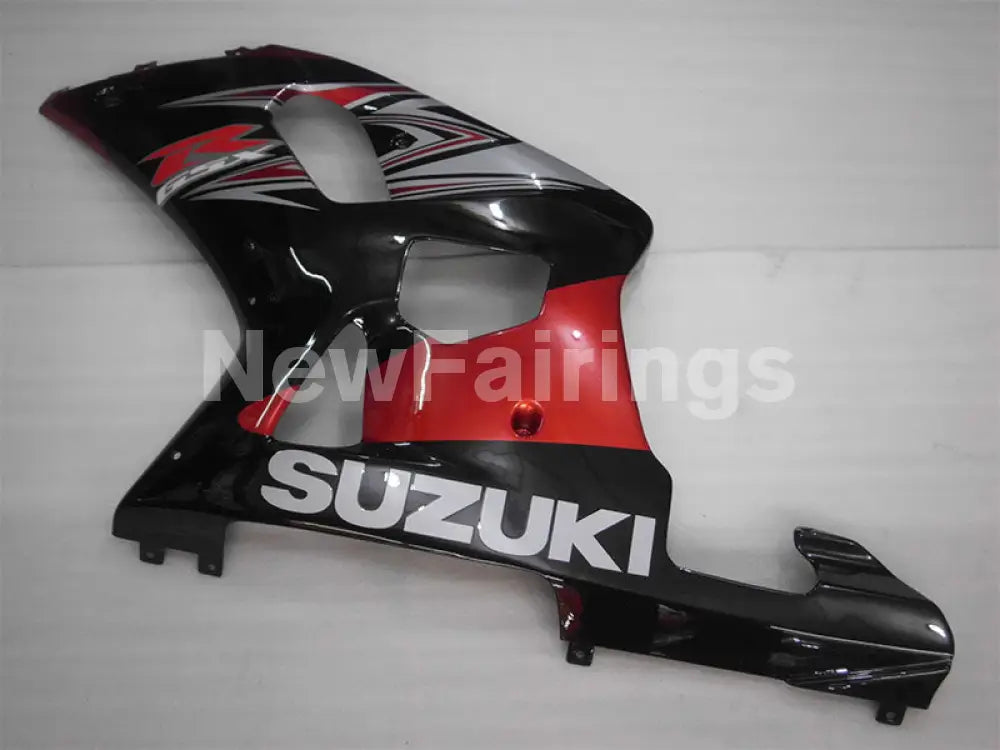 Black and Wine Red Factory Style - GSX-R600 01-03 Fairing