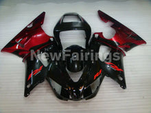 Charger l&#39;image dans la galerie, Black and Wine Red Factory Style - YZF-R1 98-99 Fairing Kit