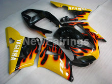 Charger l&#39;image dans la galerie, Black and Yellow Flame - YZF-R1 98-99 Fairing Kit