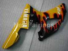 Charger l&#39;image dans la galerie, Black and Yellow Flame - YZF-R1 98-99 Fairing Kit