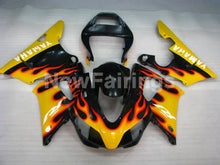 Charger l&#39;image dans la galerie, Black and Yellow Flame - YZF-R1 98-99 Fairing Kit