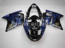 Charger l&#39;image dans la galerie, Black and Blue Flame - CBR 1100 XX 96-07 Fairing Kit -