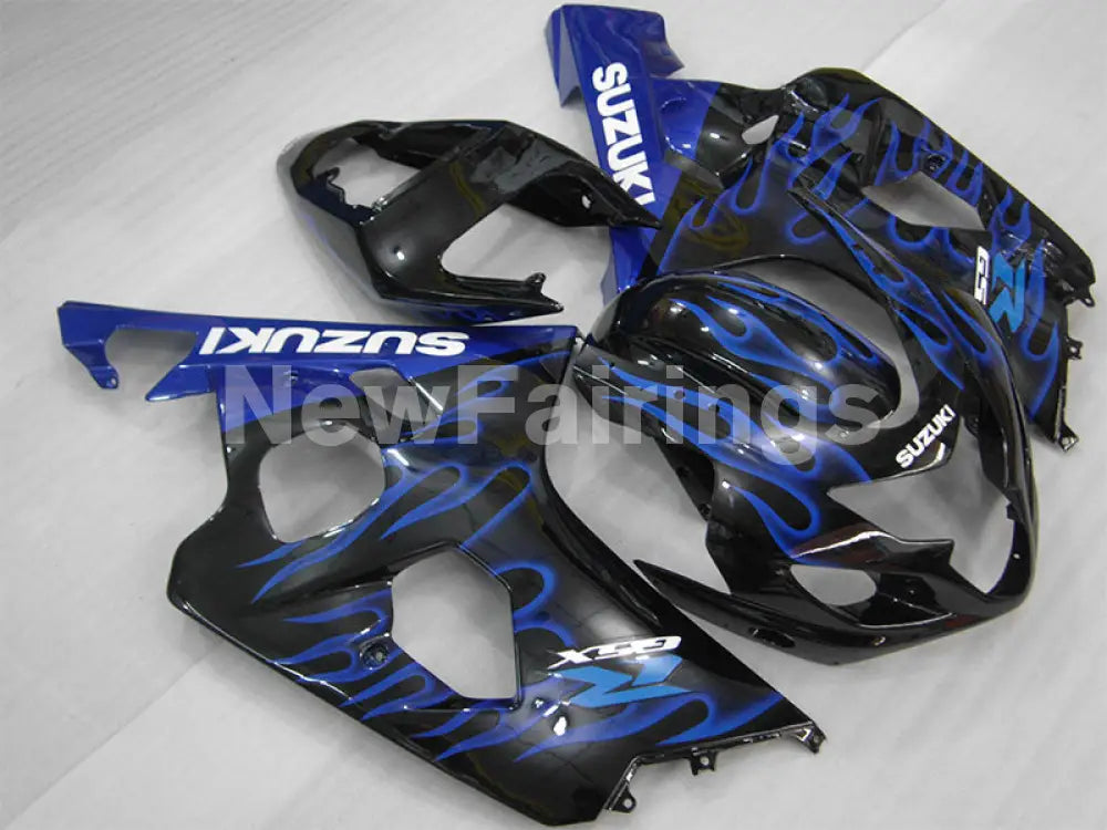 Black and Blue Flame - GSX-R600 04-05 Fairing Kit - Vehicles