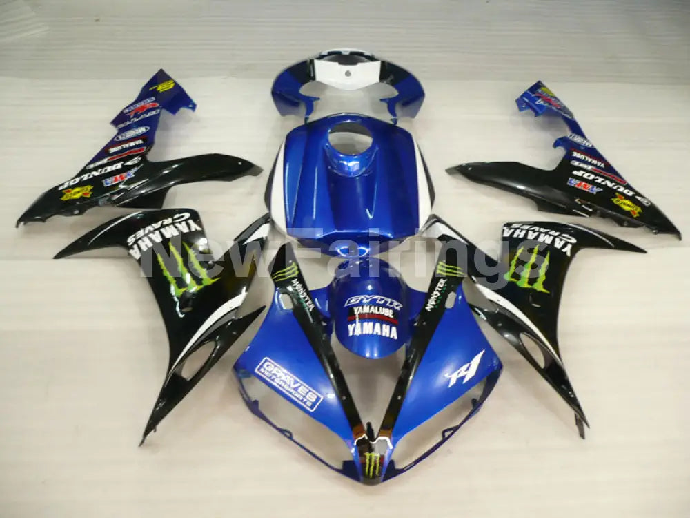 Black and Blue Monster - YZF-R1 04-06 Fairing Kit