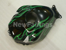 Charger l&#39;image dans la galerie, Black and Green Flame - CBR600RR 03-04 Fairing Kit -