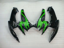 Charger l&#39;image dans la galerie, Black and Green Flame - GSX-R600 06-07 Fairing Kit -