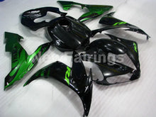 Charger l&#39;image dans la galerie, Black Green Flame - YZF-R1 04-06 Fairing Kit - Vehicles &amp;