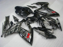 Charger l&#39;image dans la galerie, Black and Grey Flame - GSX-R600 06-07 Fairing Kit -