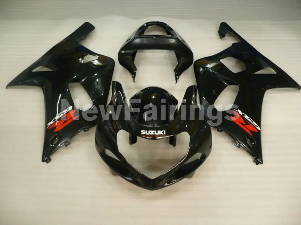 Black and Matte Black Factory Style - GSX-R600 01-03 Fairing