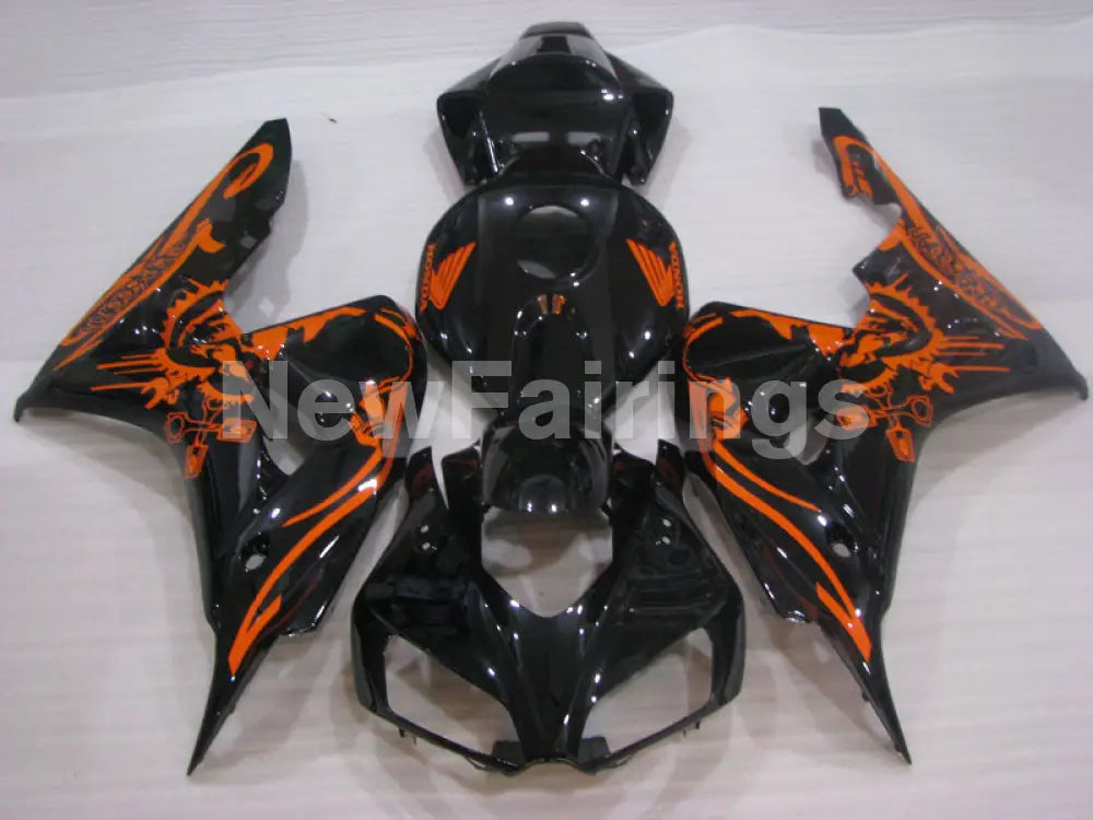 Black and Orange Factory Style - CBR1000RR 06-07 Fairing Kit