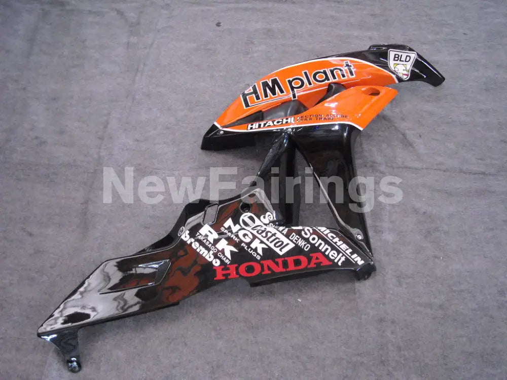 Black and Orange HM plant - CBR600RR 07-08 Fairing Kit -