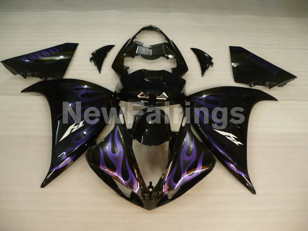 Black Purple Flame - YZF-R1 09-11 Fairing Kit - Vehicles &